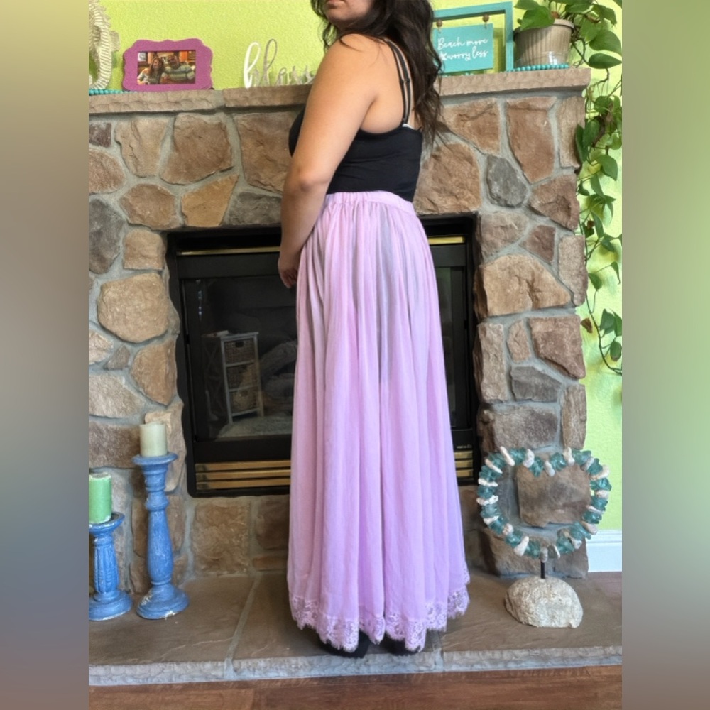 NWT Anthropologie Sheer Maxi Skirt - Picture 7 of 9